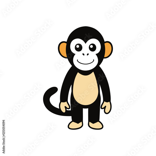 Capuchin Monkey Cartoon vector