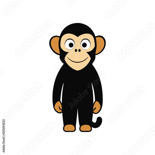 Capuchin Monkey Cartoon vector