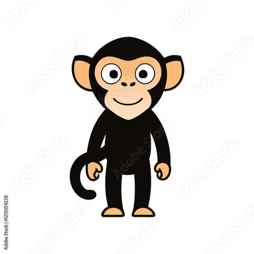 Capuchin Monkey Cartoon vector