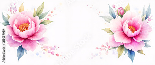 Elegant Floral Watercolor Background