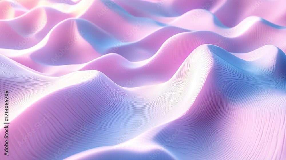 Obraz premium Pastel Waves Abstract Background Design.