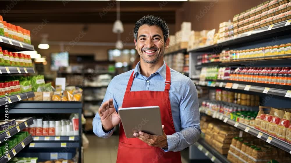 The Smiling Grocery Store Owner The Smiling Grocery Store Owner