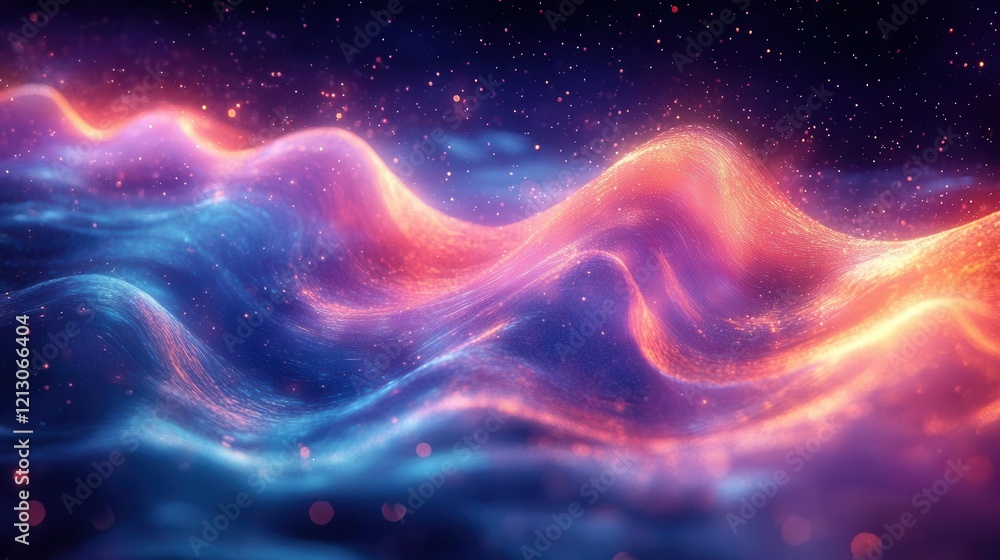 ethereal holographic waves of liquid light dance and ripple through space creating a mesmerizing display of iridescent neon colors flowing like silk in zero gravity ethereal holographic waves of liquid light dance and ripple through space creating a mesmerizing display of iridescent neon colors flowing like silk in zero gravity