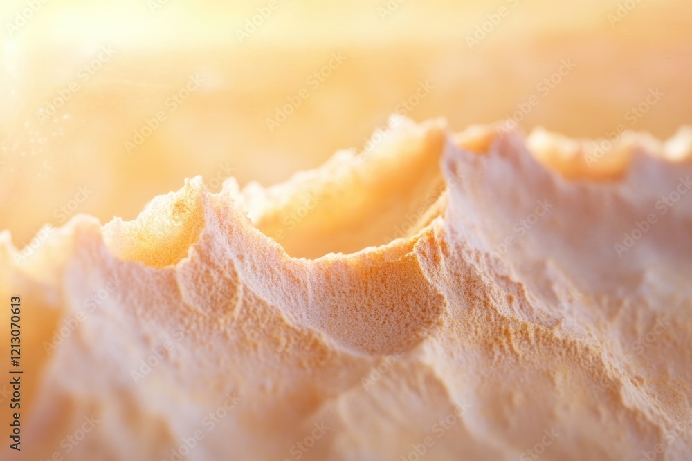 Close-up of a textured, sandy surface illuminated by warm sunlight, creating a mountainous landscape effect. Close-up of a textured, sandy surface illuminated by warm sunlight, creating a mountainous landscape effect.