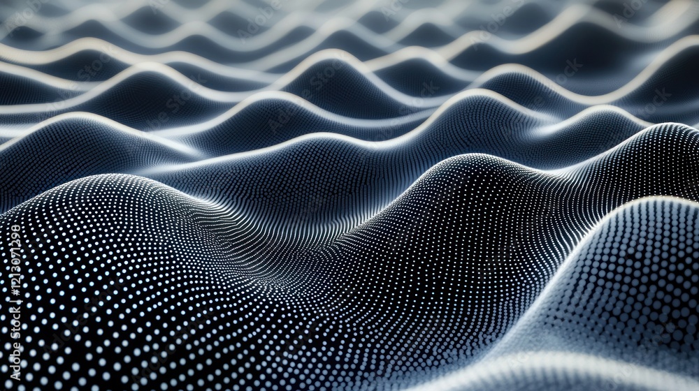 Abstract digital wave pattern on dark background. Abstract digital wave pattern on dark background.