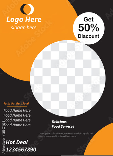 special burger special offer delicious deal flayer template design