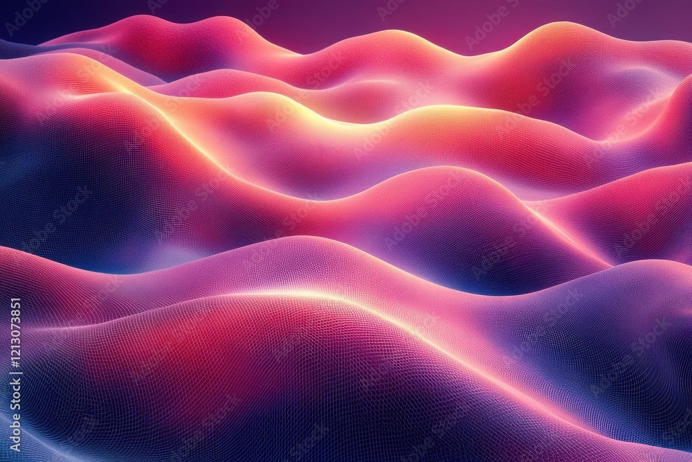 Obraz premium flowing wave line patterns form an intricate graphic resource background the geometric lines and vibrant colors create a mesmerizing visual experience perfect for modern design applications