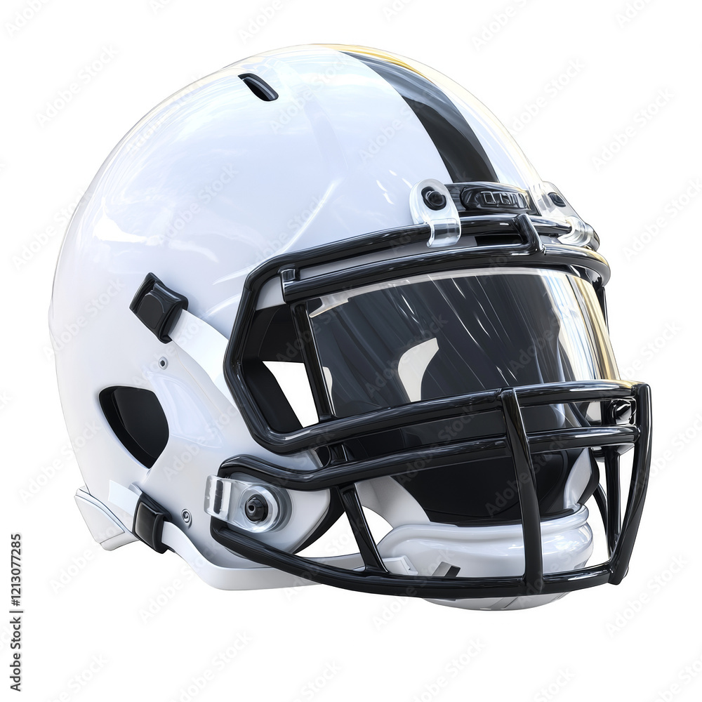 Fototapeta premium football helmet isolated on white background