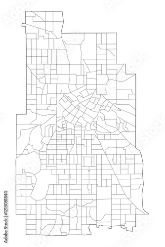 Minneapolis Neighborhoods: Vector Map of the City of Lakes Communities
