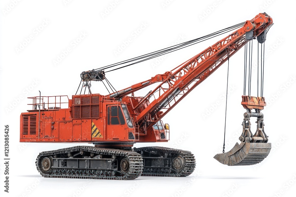 Crawler Crane isolated on white background. Crane icon. Heavy Machinery isolated on white. Construction Crane. Crawler Crane Design Element. Crane Vehicle Isolated for Designers. Crawler Crane isolated on white background. Crane icon. Heavy Machinery isolated on white. Construction Crane. Crawler Crane Design Element. Crane Vehicle Isolated for Designers.