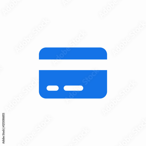 bank card icon sign vector