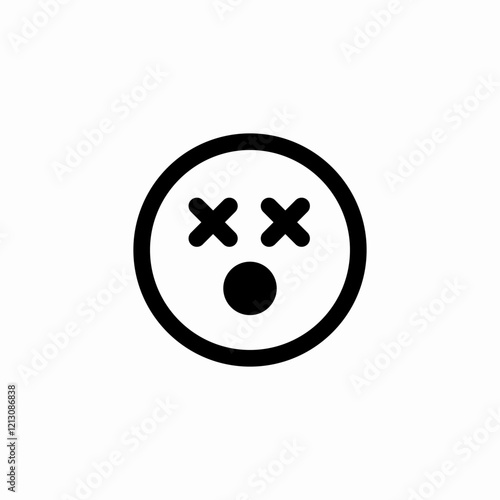 blinded mood icon sign vector