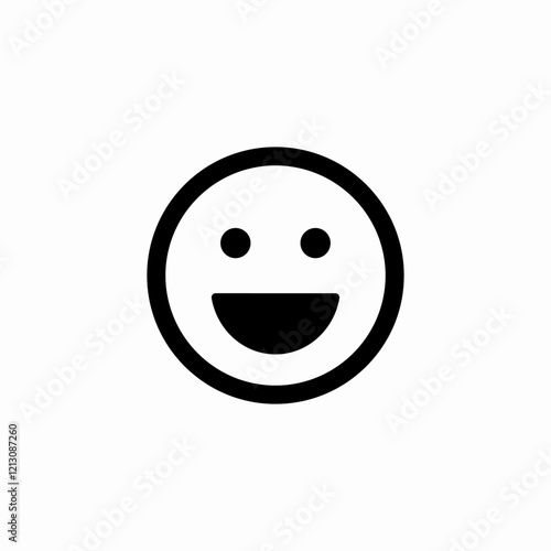 delighted face icon sign vector