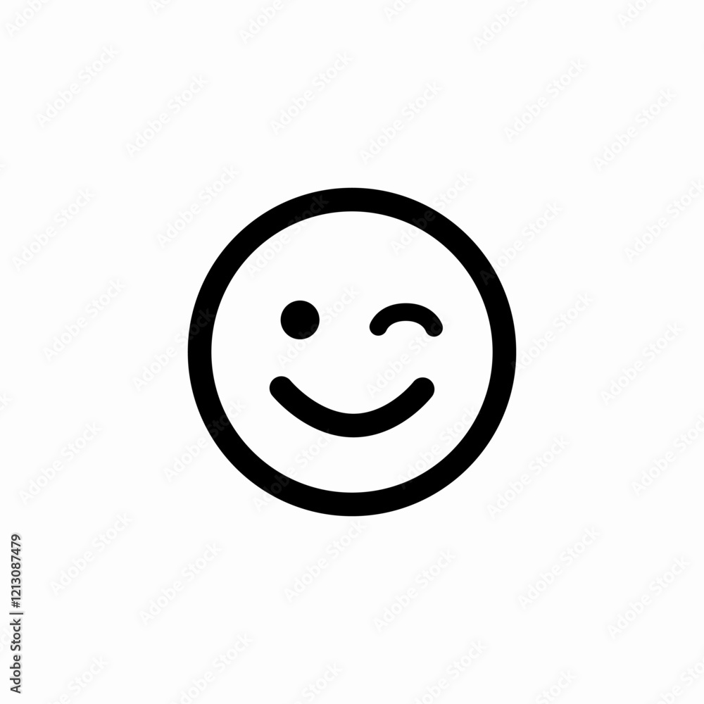 eye wink mood icon sign vector eye wink mood icon sign vector