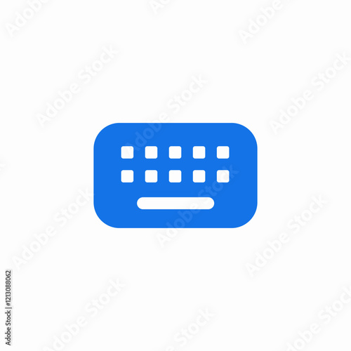 keyboard part icon sign vector