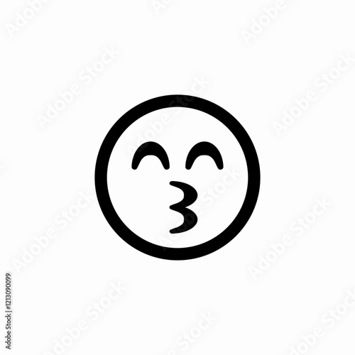 wink face icon sign vector