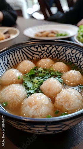 Delicate Rice Balls in Aromatic Soup: A Culinary Delight photo