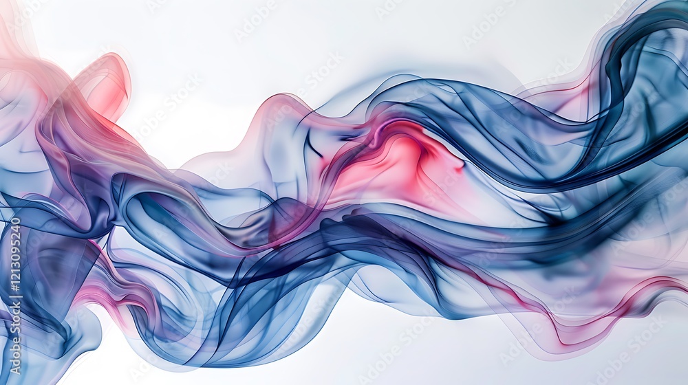 Abstract swirling blue and pink flowing fabric waves Abstract swirling blue and pink flowing fabric waves