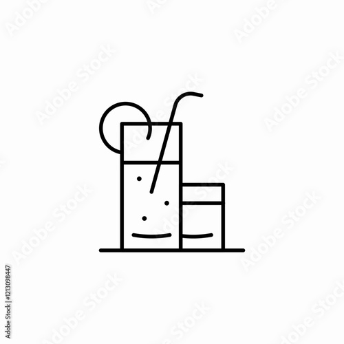 enjoyable drinks icon sign vector