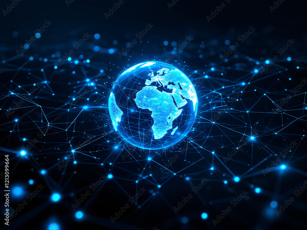 Earth, globe, digital, network, blue, glowing, connected, technology, futuristic, global, communication, internet, modern, innovative, planet, lights, dots, lines, space, dark, continents, cyber, web, Earth, globe, digital, network, blue, glowing, connected, technology, futuristic, global, communication, internet, modern, innovative, planet, lights, dots, lines, space, dark, continents, cyber, web,