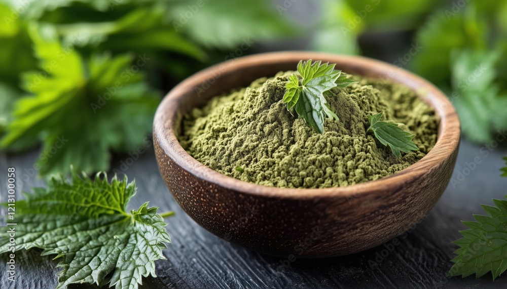 Homemade Nettle Leaf Powder And Fresh Nettles Bowl - A Nutritious And Flavorful Detoxifying Meal For Health-Conscious Individuals! Homemade Nettle Leaf Powder And Fresh Nettles Bowl - A Nutritious And Flavorful Detoxifying Meal For Health-Conscious Individuals!