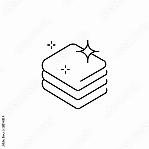 washed clothes icon sign vector