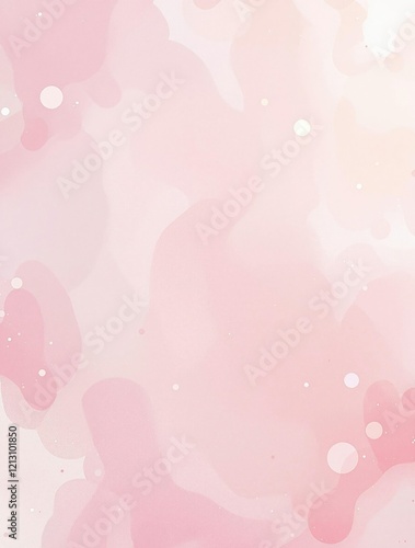 Abstract pink watercolor background with splashes of cream, background, pink, artistic, texture, feminine