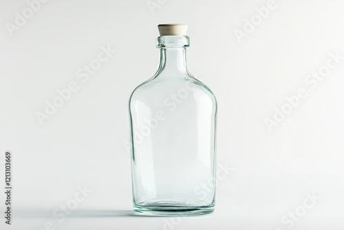 Wallpaper Mural clear bottle on white background Torontodigital.ca