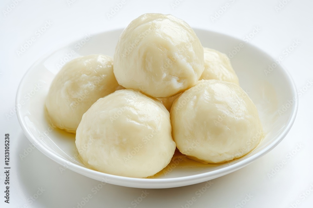 Close up of boiled dumplings on a white plate Isolated Russian dish Close up of boiled dumplings on a white plate Isolated Russian dish