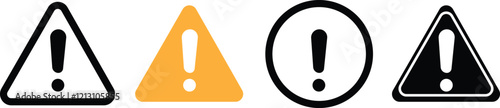 illustration of a set of symbols warning signs icon set road icons 
