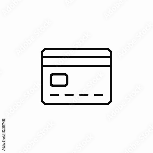 debit card icon sign vector