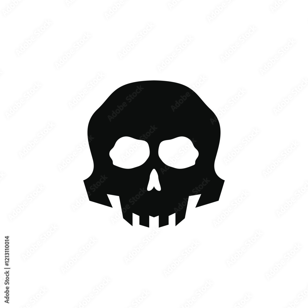 Skull head logo vector and symbol Skull head logo vector and symbol