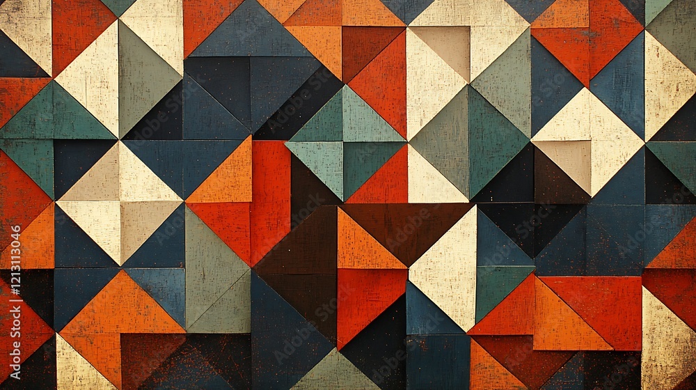 Abstract Background with Vibrant Cubic Patterns and Geometric Shapes in a Modern Style Abstract Background with Vibrant Cubic Patterns and Geometric Shapes in a Modern Style