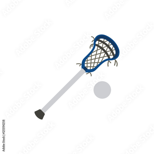 lacrosse sports vector illustration emoji