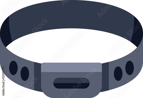 Fitness tracker bracelet is monitoring your activity level and counting calories burned