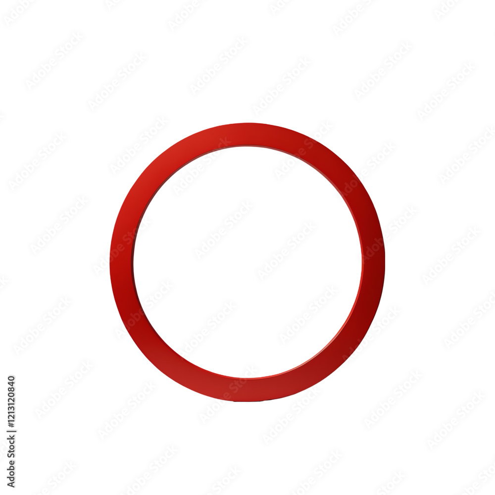 Simple Red Ring Illustration. Simple Red Ring Illustration.