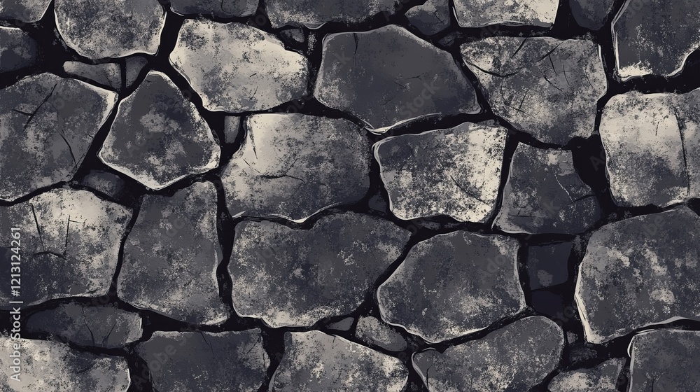 Vectorized gray stone texture featuring a hand-drawn monochrome grunge aesthetic, ideal for use in cards, posters, or flyer designs with cement and stucco accents Vectorized gray stone texture featuring a hand-drawn monochrome grunge aesthetic, ideal for use in cards, posters, or flyer designs with cement and stucco accents
