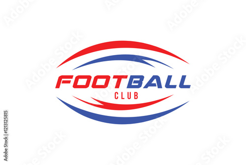 American Football badge logo vector - Rugby logo