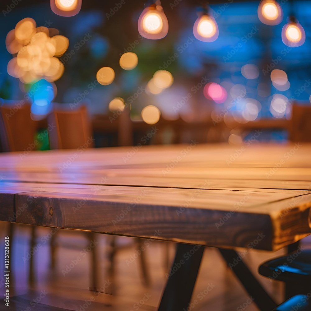 Obraz premium outdoor cafe table