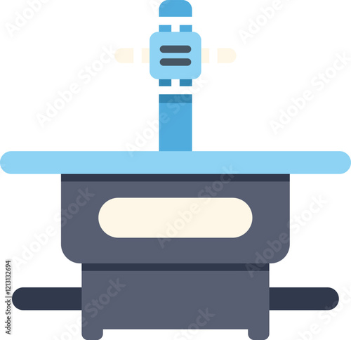 Modern medical scanner standing in a hospital room, symbolizing advanced healthcare technology and diagnostics