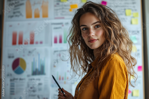 Confident professional analyzing data 