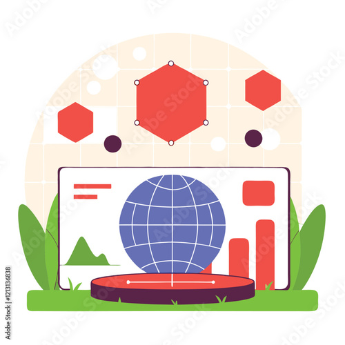 Immersive Virtual Reality: Futuristic Holographic Interface Design VR 3d UI UX AI AR HMD data neon  
