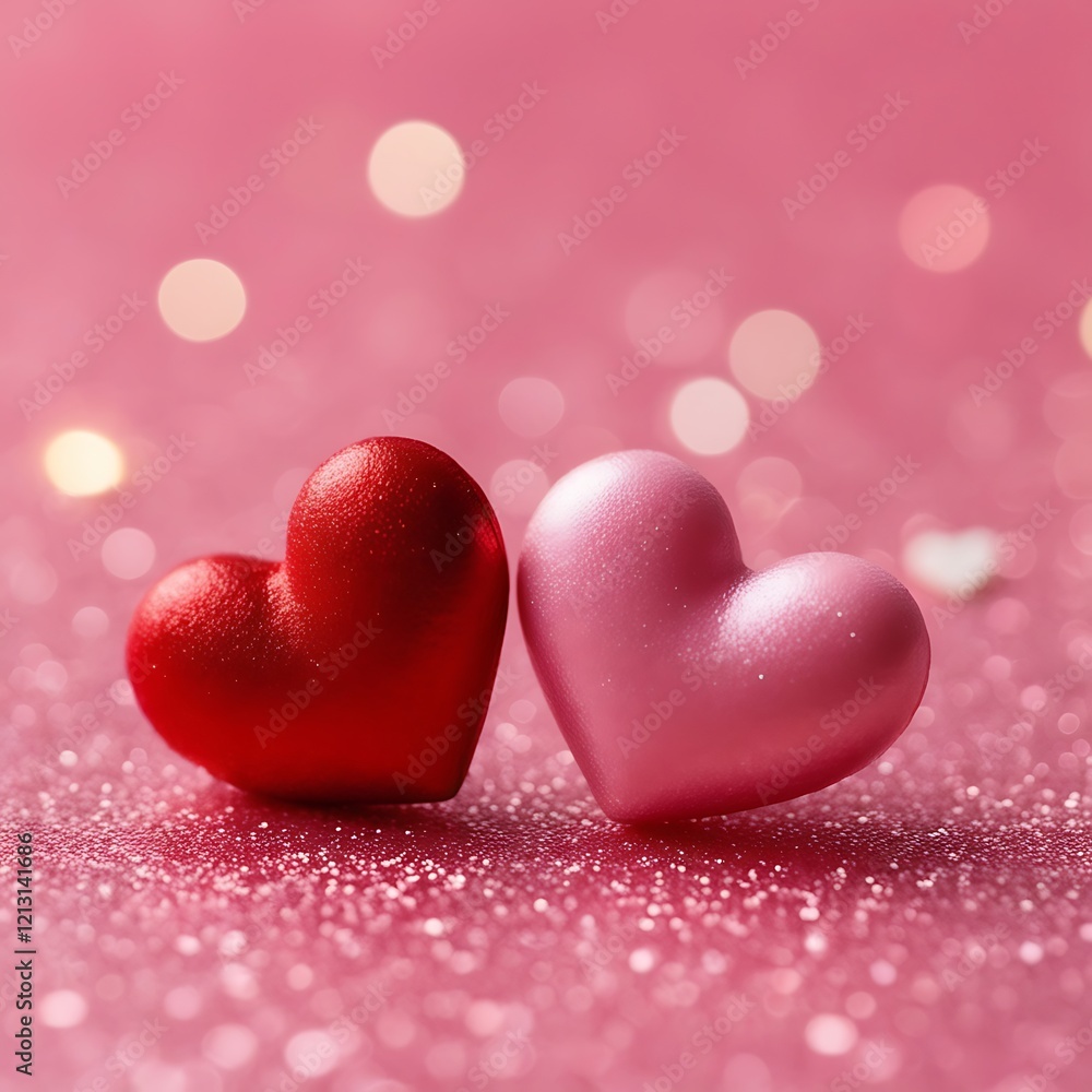 Fototapeta premium Lovely Hearts for Valentine's Day