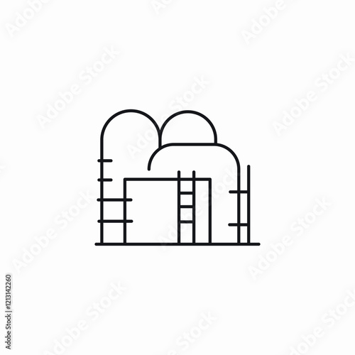 oil tank icon sign vector