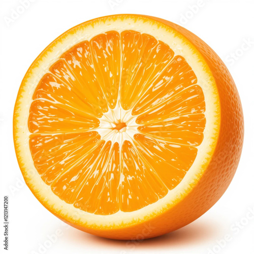 An Orange fruit isolated on a white background.vector illustration