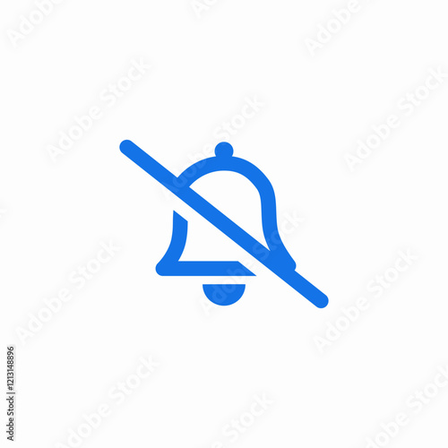 silent notification settings icon sign vector