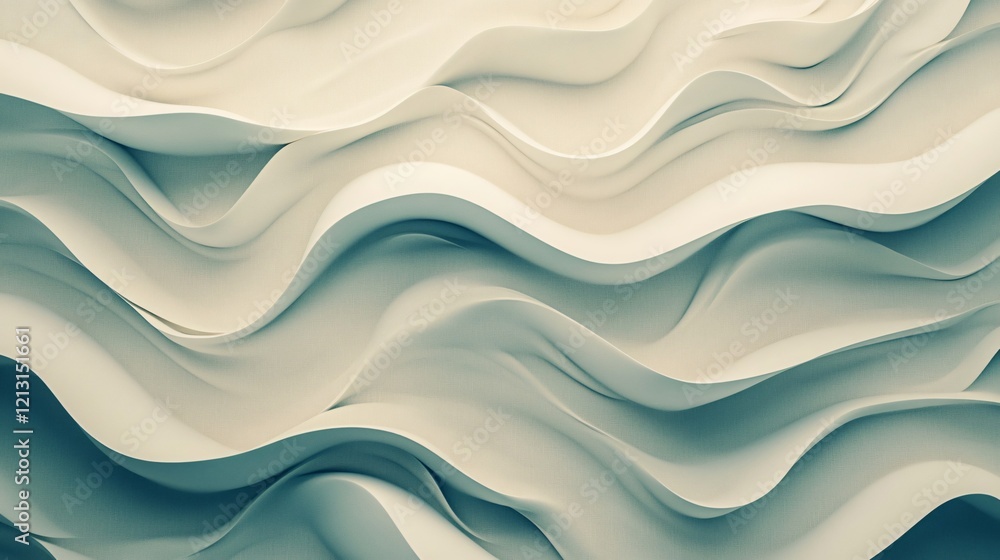 Minimal blue and gray waves textured background. Generative AI Minimal blue and gray waves textured background. Generative AI