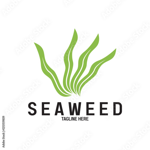 Seaweed vector logo icon vector illustration template design