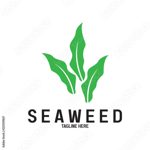 Seaweed vector logo icon vector illustration template design