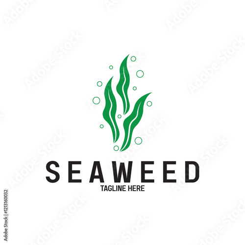 Seaweed vector logo icon vector illustration template design